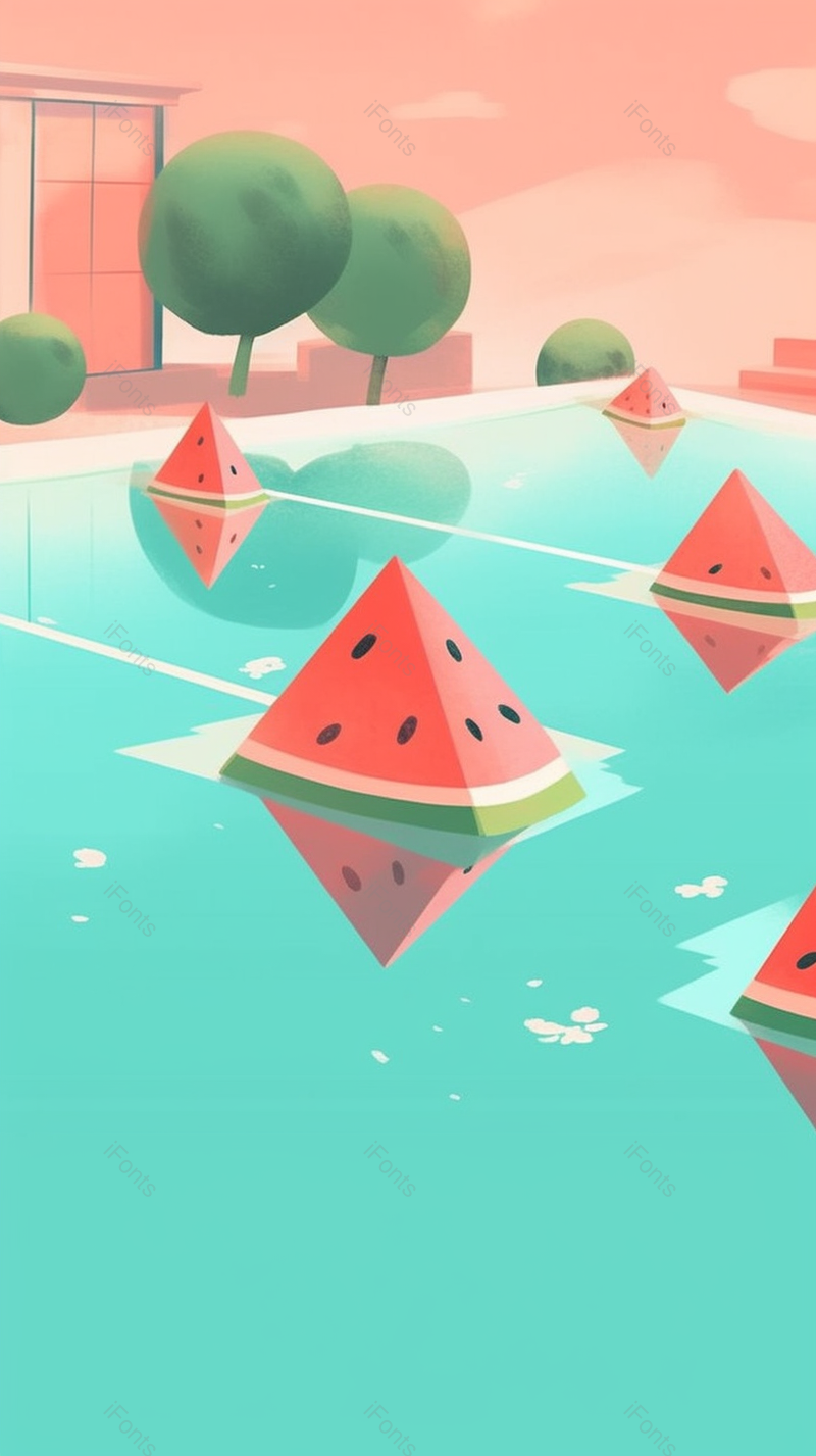 蓝色创意西瓜设计插画,插画/手绘图,插画/手绘图库,插画/手绘图下载,插画/手绘